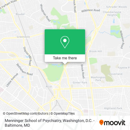 Menninger School of Psychiatry map
