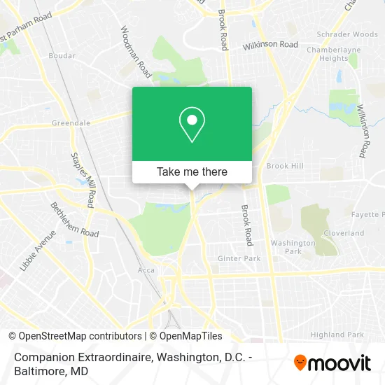 Companion Extraordinaire map