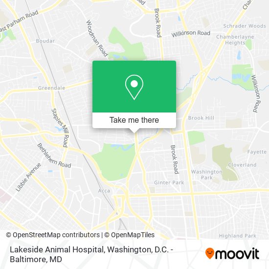 Lakeside Animal Hospital map