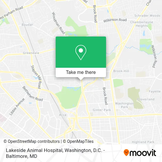 Lakeside Animal Hospital map