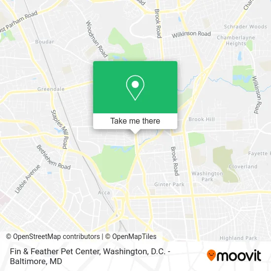 Fin & Feather Pet Center map