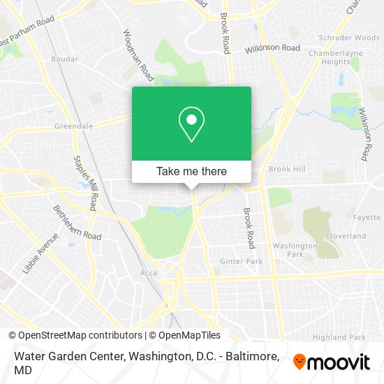 Water Garden Center map