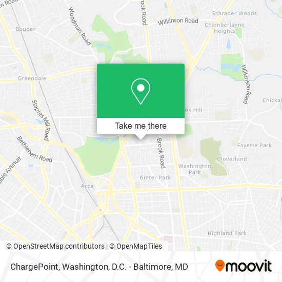ChargePoint map