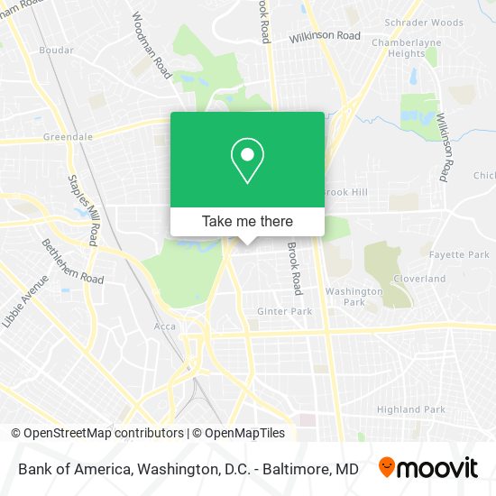 Mapa de Bank of America