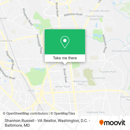 Shannon Russell - VA Realtor map