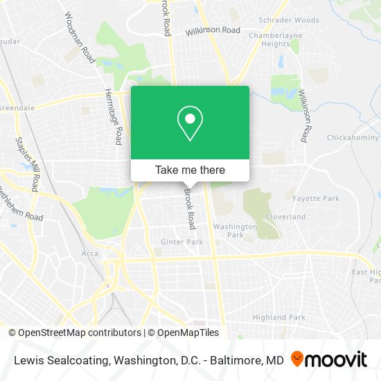Lewis Sealcoating map