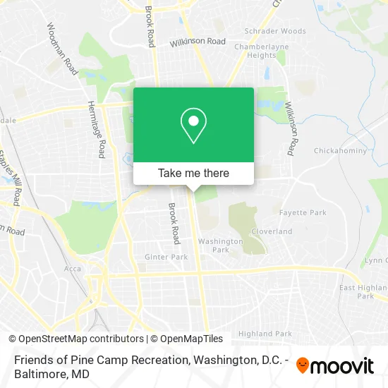 Friends of Pine Camp Recreation map