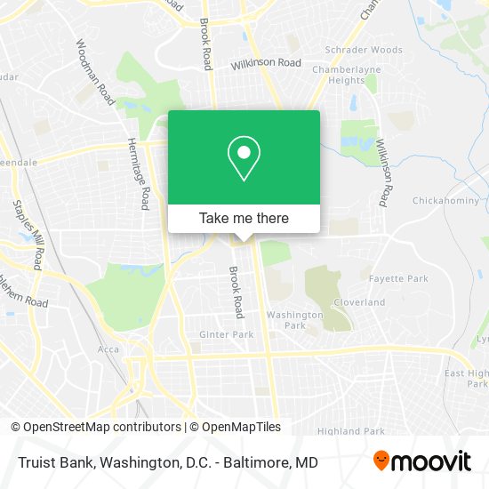 Truist Bank map