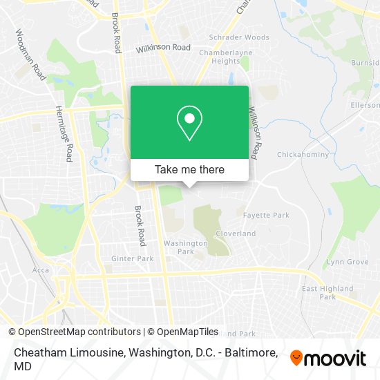 Cheatham Limousine map
