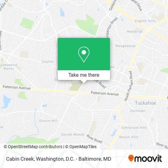 Mapa de Cabin Creek
