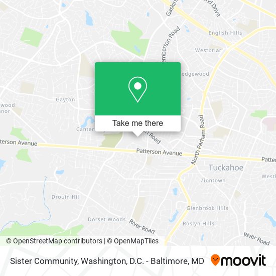 Mapa de Sister Community