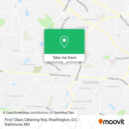 First Class Cleaning Rva map