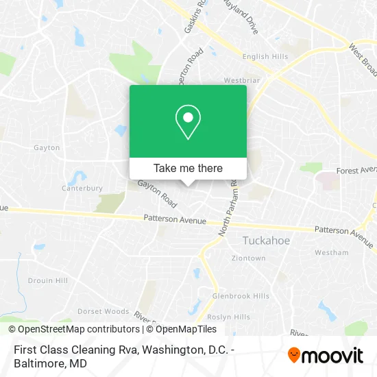First Class Cleaning Rva map