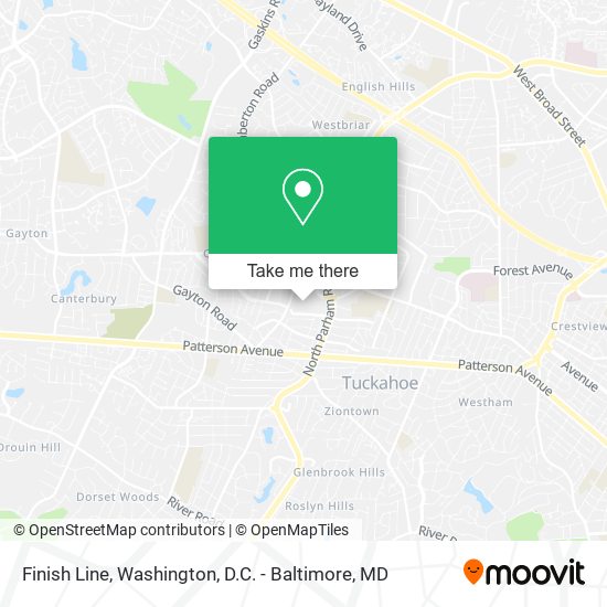 Finish Line map