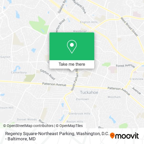 Regency Square-Northeast Parking map