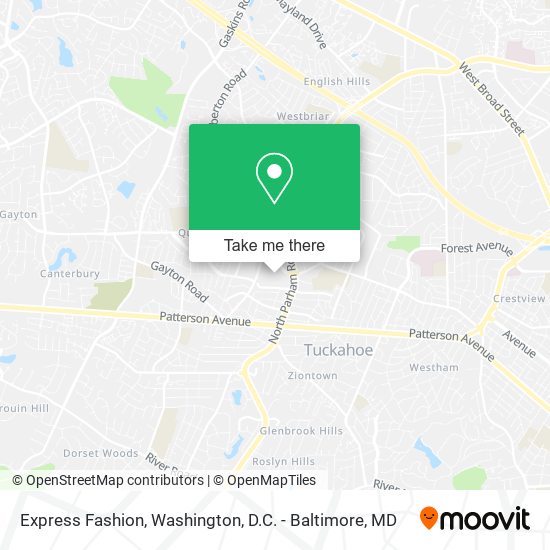 Express Fashion map