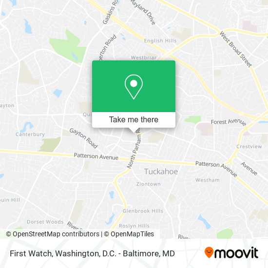First Watch map