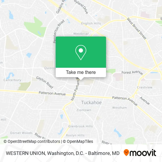 WESTERN UNION map