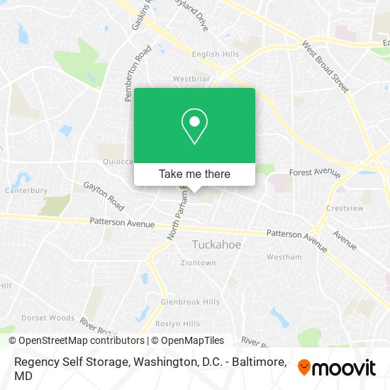 Mapa de Regency Self Storage
