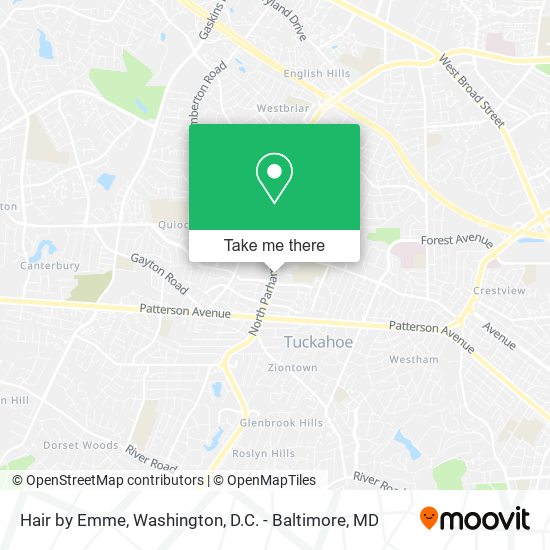 Hair by Emme map