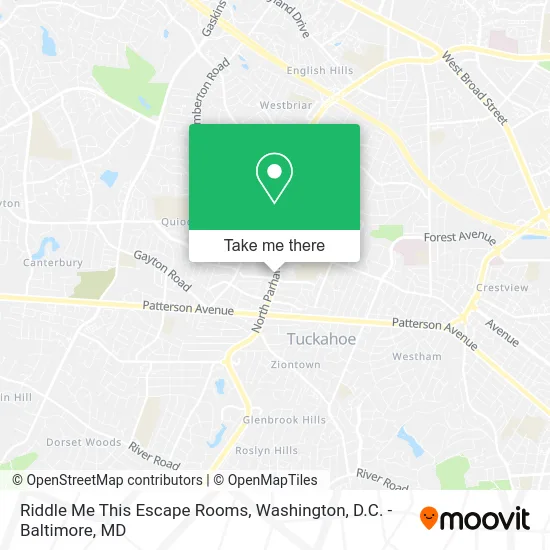 Riddle Me This Escape Rooms map