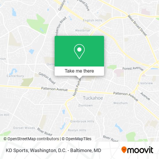 KD Sports map