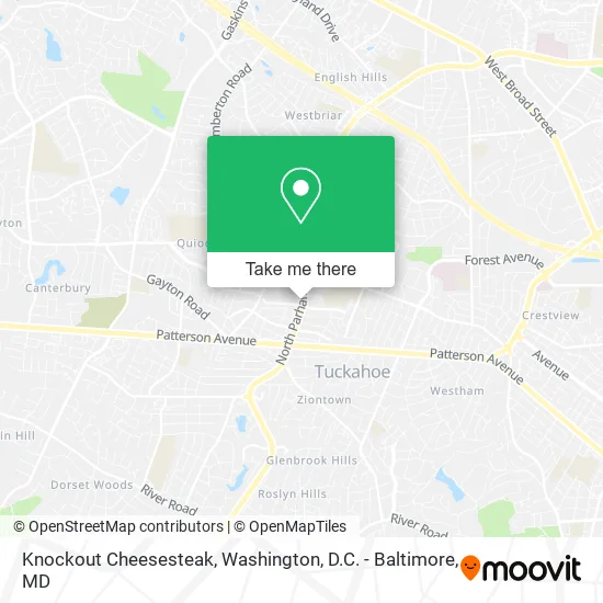 Knockout Cheesesteak map