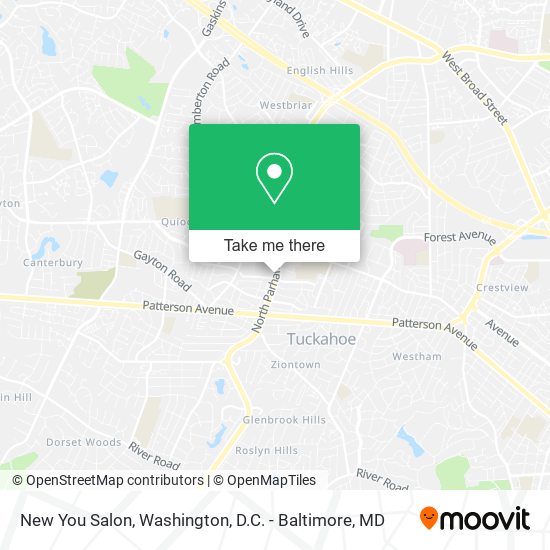 New You Salon map