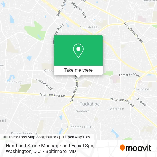 Hand and Stone Massage and Facial Spa map