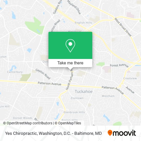 Mapa de Yes Chiropractic