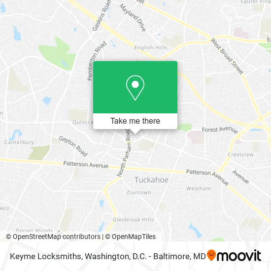 Keyme Locksmiths map