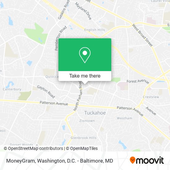 MoneyGram map