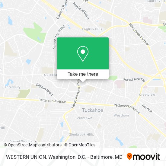WESTERN UNION map