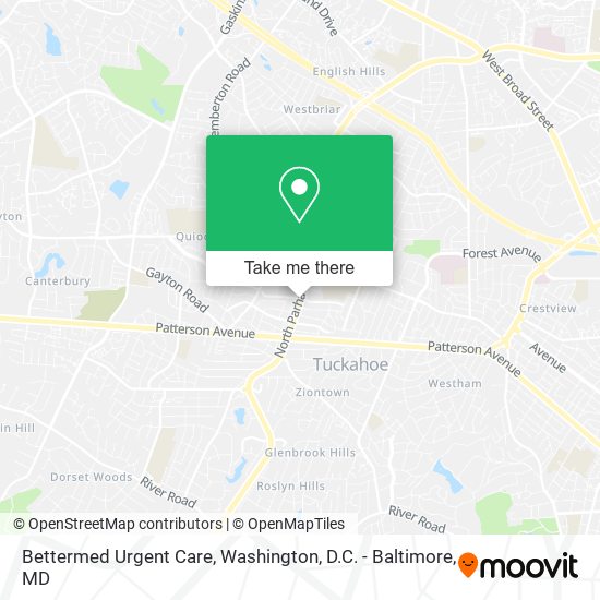 Bettermed Urgent Care map