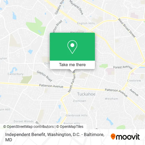 Independent Benefit map