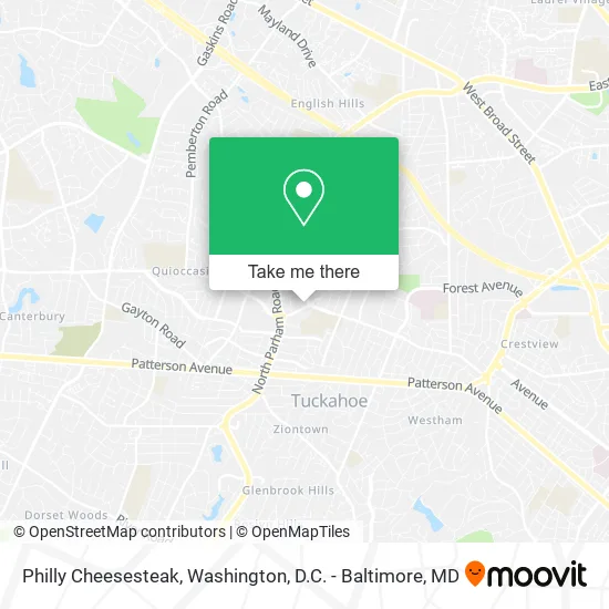 Philly Cheesesteak map