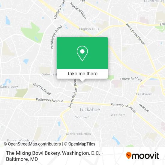 The Mixing Bowl Bakery map