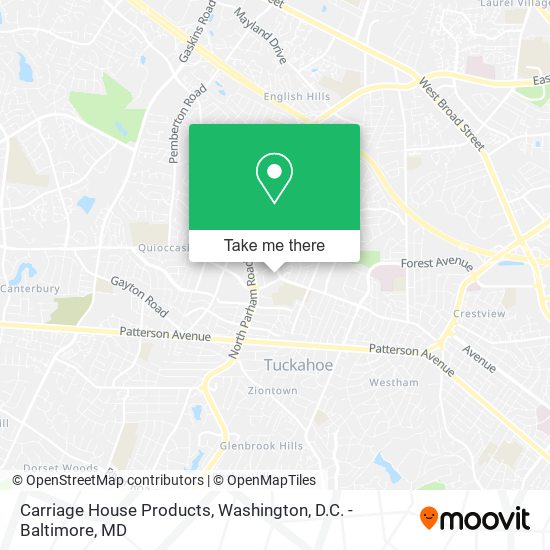 Carriage House Products map