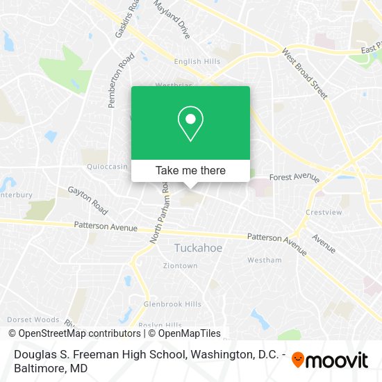 Douglas S. Freeman High School map