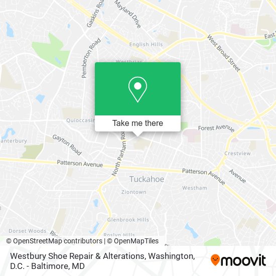 Mapa de Westbury Shoe Repair & Alterations