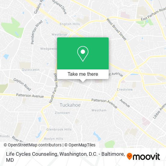 Life Cycles Counseling map
