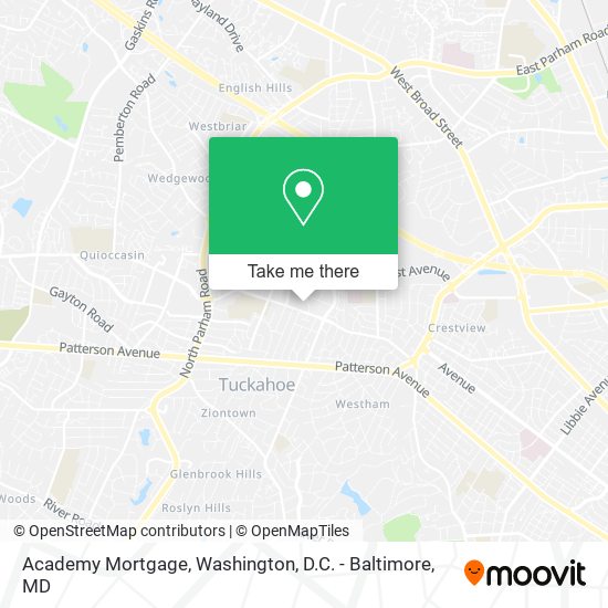 Academy Mortgage map