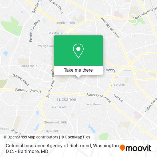 Colonial Insurance Agency of Richmond map