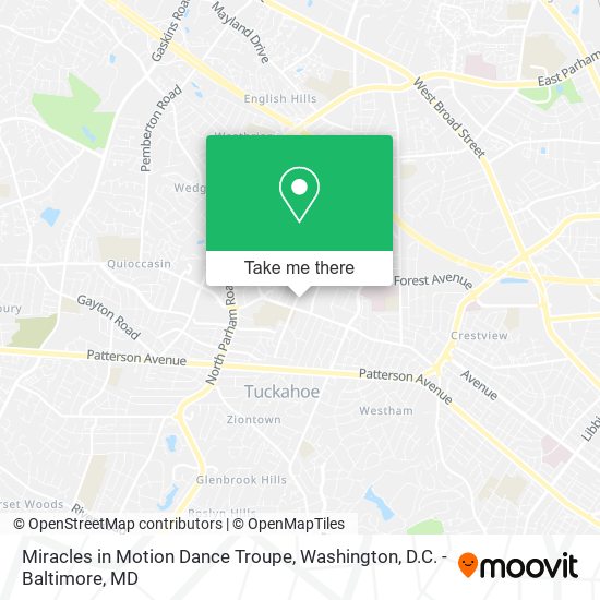 Miracles in Motion Dance Troupe map