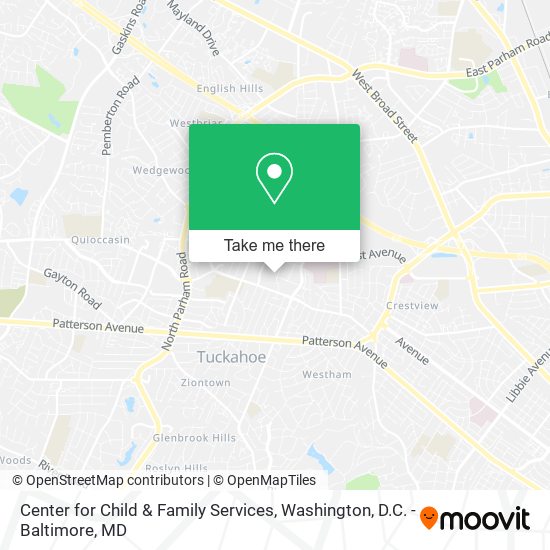 Mapa de Center for Child & Family Services
