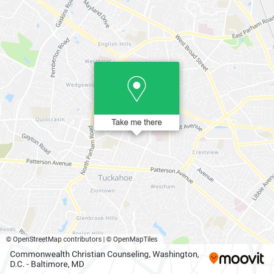 Commonwealth Christian Counseling map