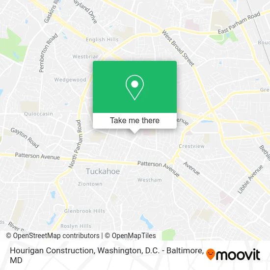 Hourigan Construction map