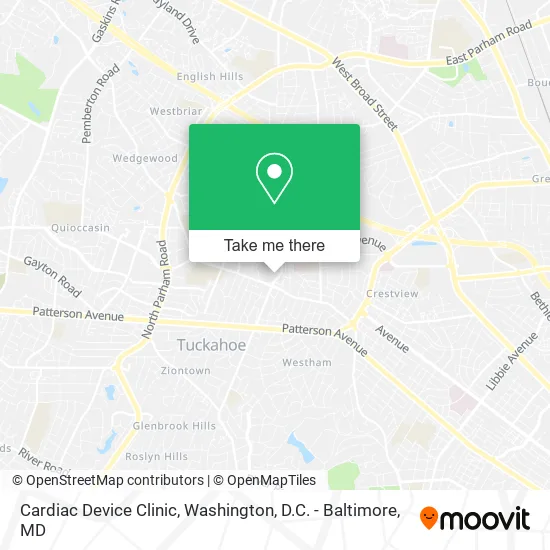Cardiac Device Clinic map