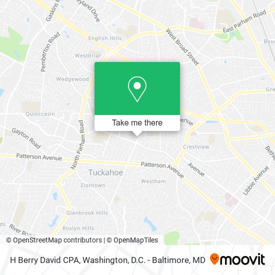 H Berry David CPA map
