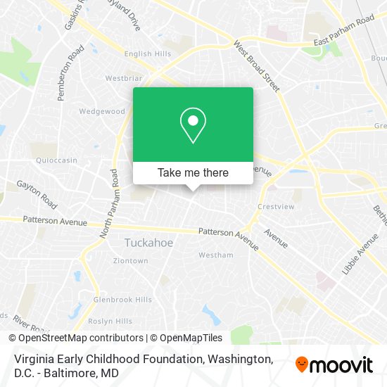 Virginia Early Childhood Foundation map